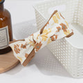 Floral Cross Knotted Headband