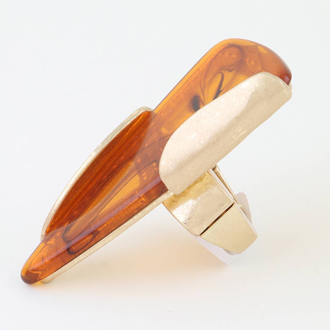 Marble Stone Chip Statement Ring
