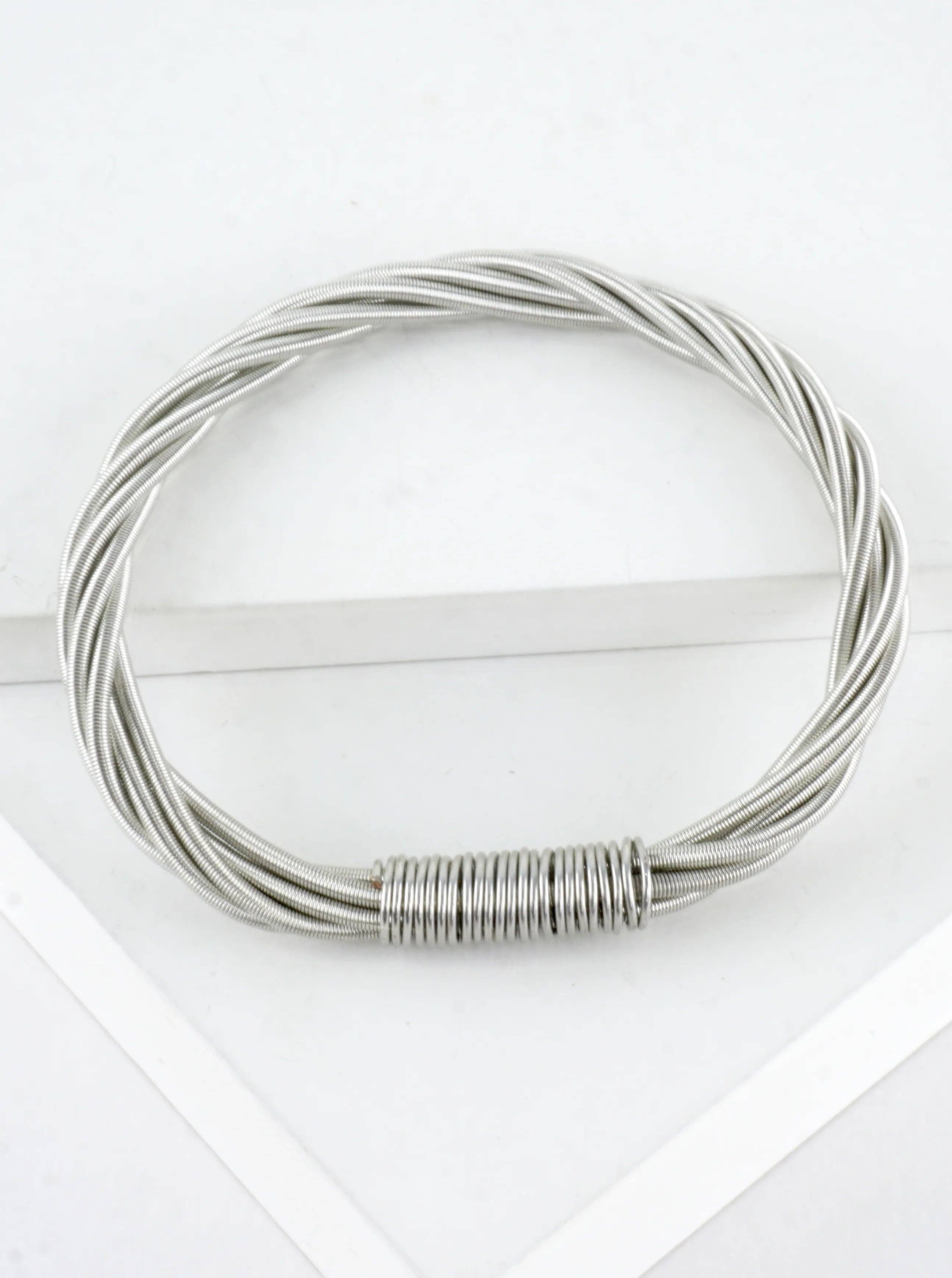 Wired Stretch Piano Wire Bracelet
