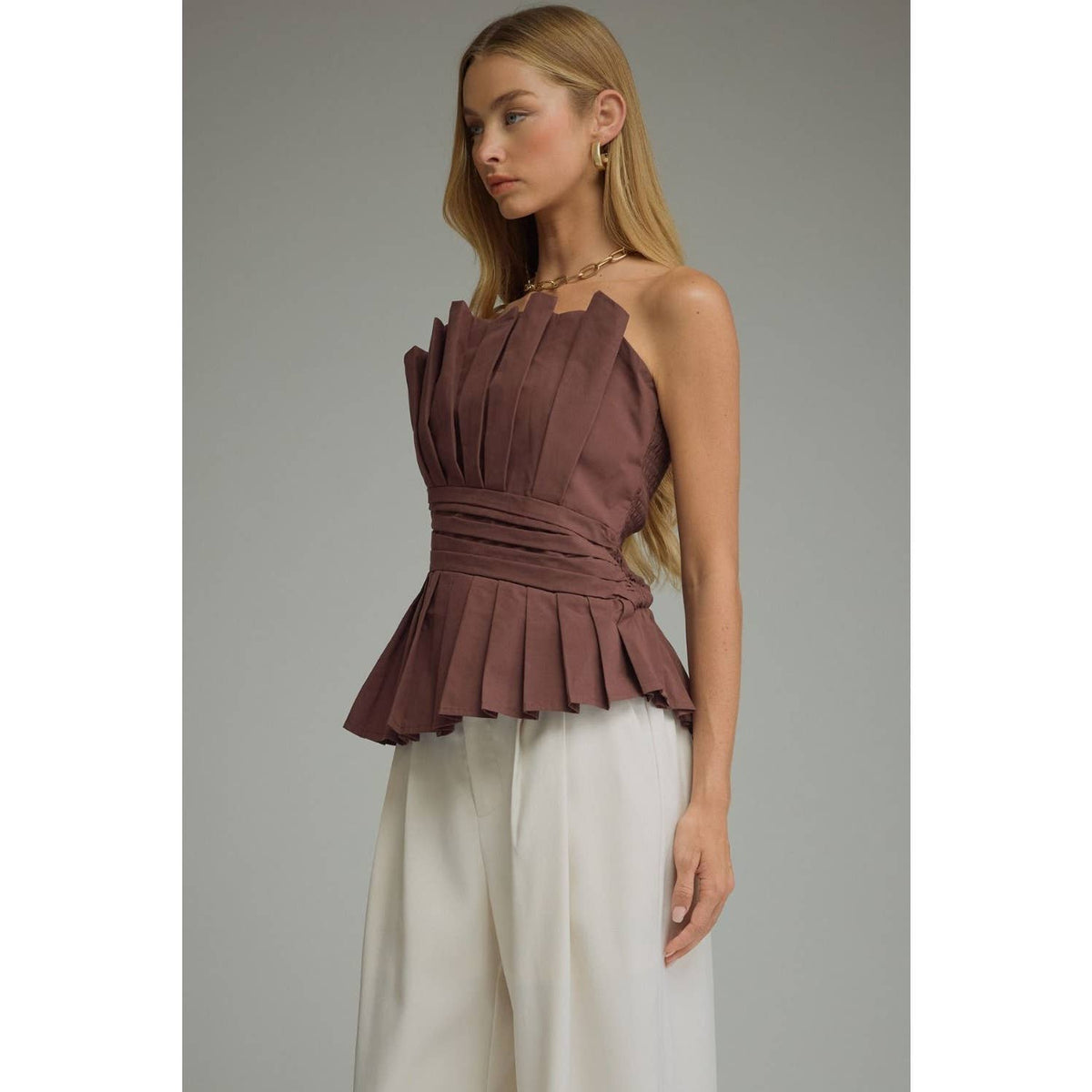 NEW Solid strapless top