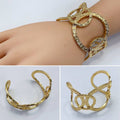 B0184 IB2202 Metal Cuff Bracelet