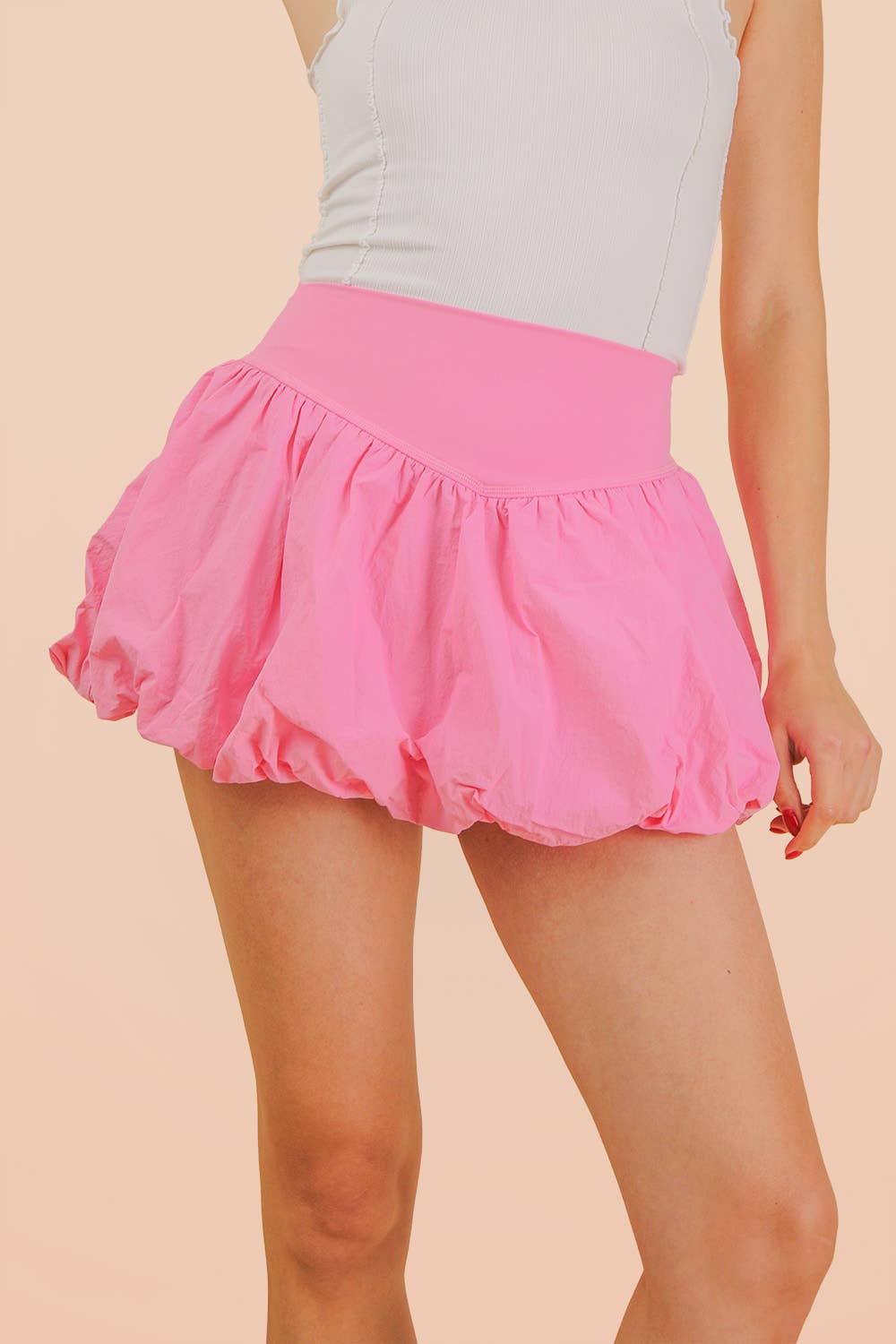 NP70968-Bubble Activewear Skirt W/ Inner Shorts