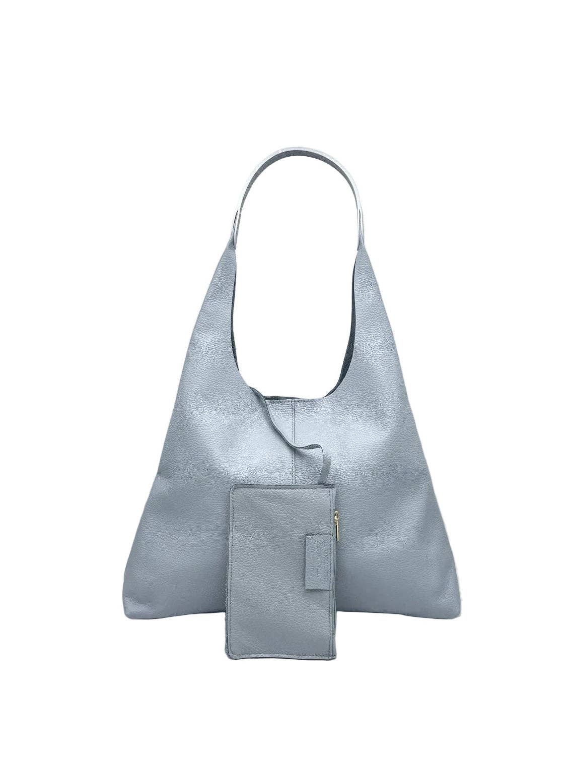 Women's Genuine Leather Hobo Bag, Made in Italy, art. 112710
