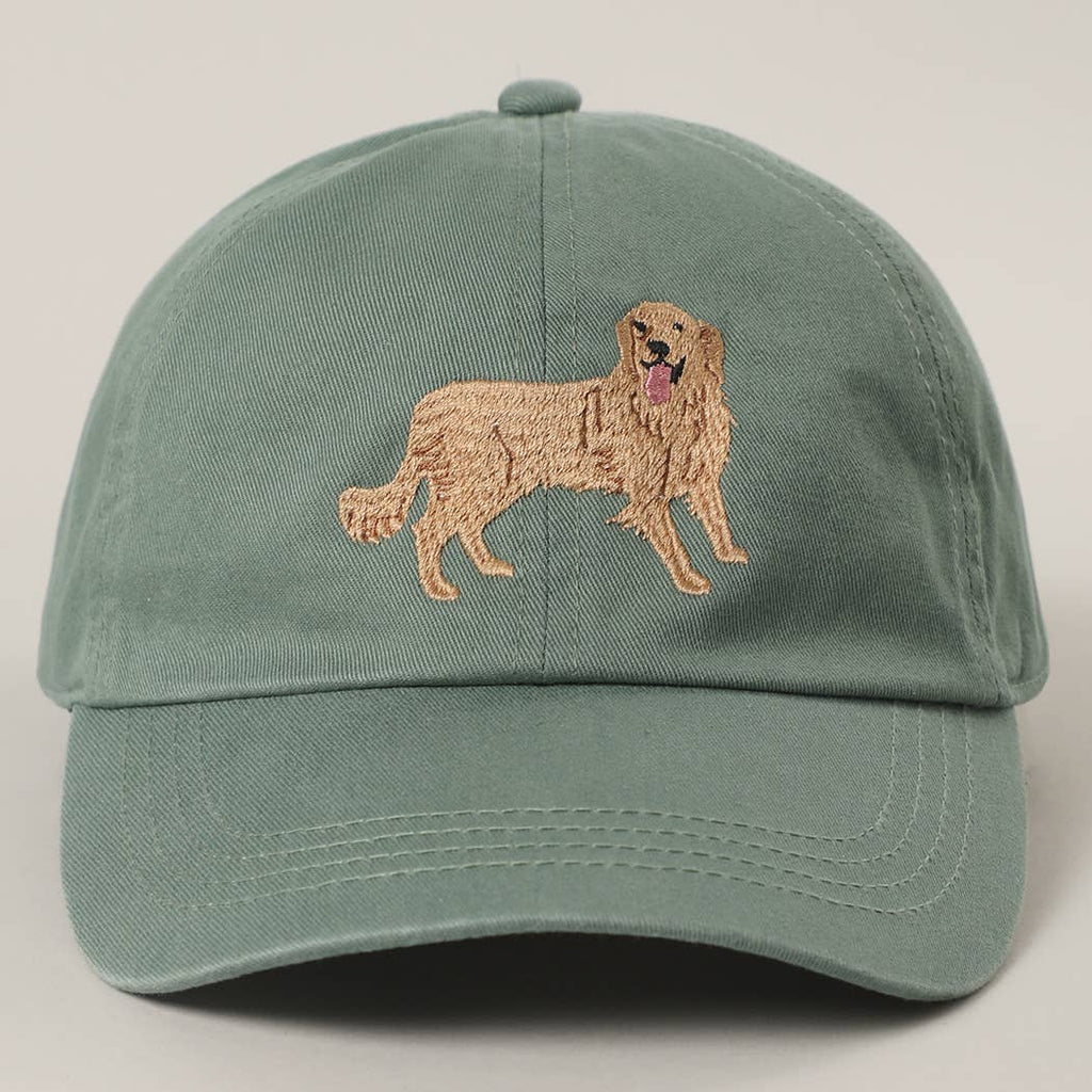 GOLDEN RETRIEVER Embroidery Cotton Baseball Cap
