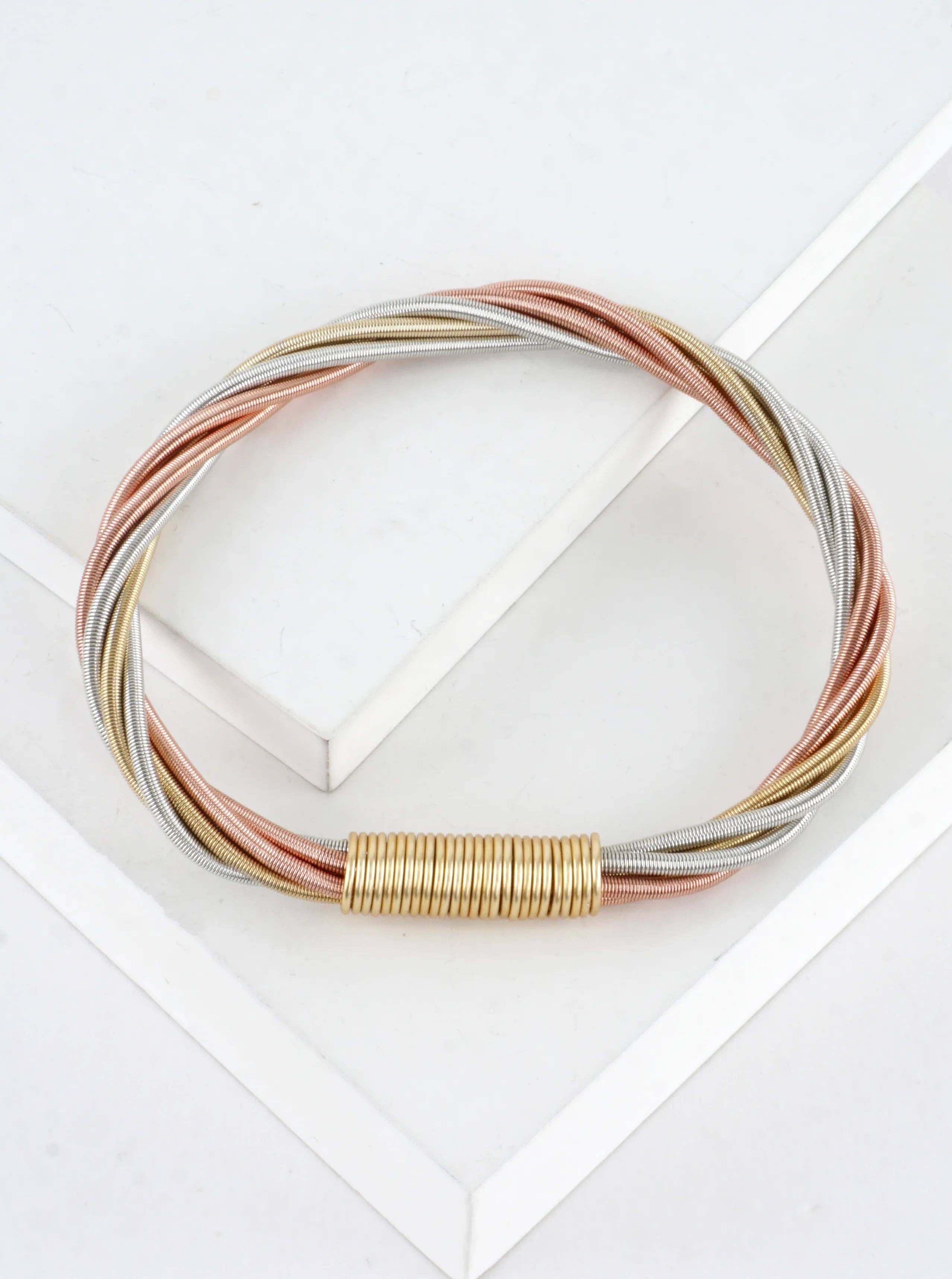 Wired Stretch Piano Wire Bracelet