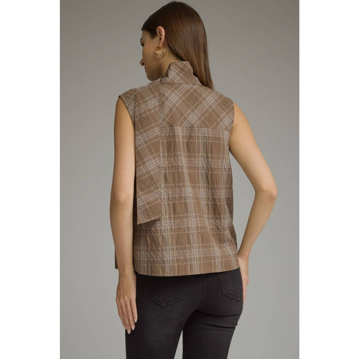 NEW Plaid sleeveless top