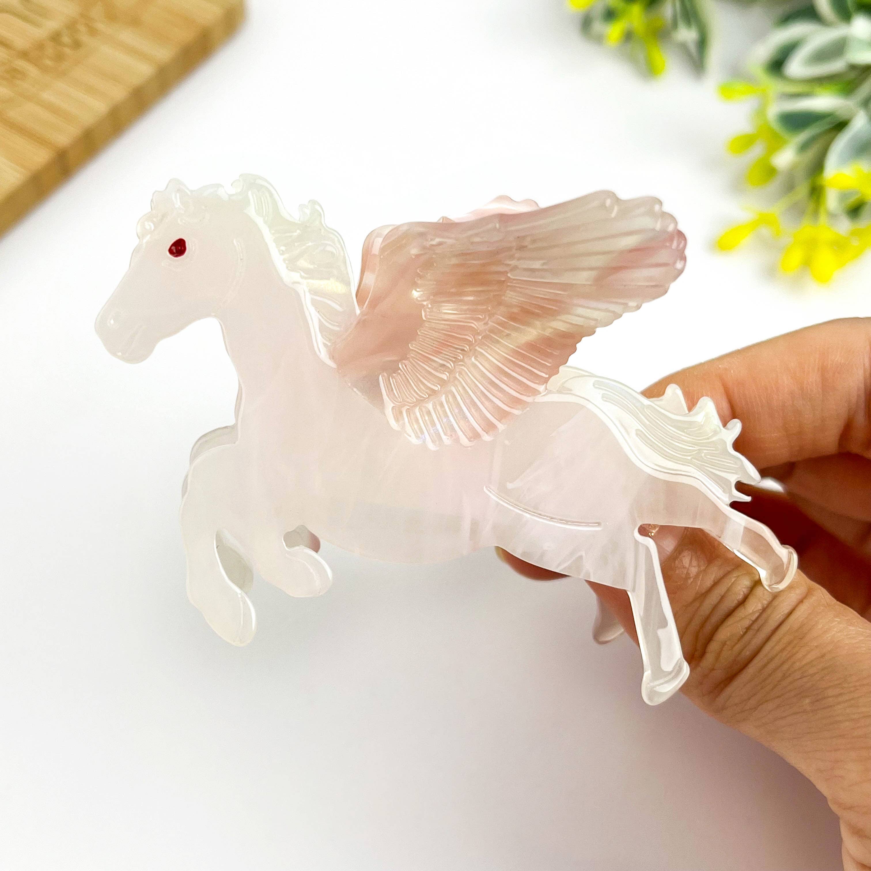 Creative Pegasus Hair Claw Clip, Acetate Animal Hair Clip