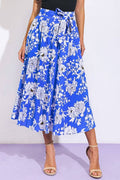 A printed poplin skirt - IK7506