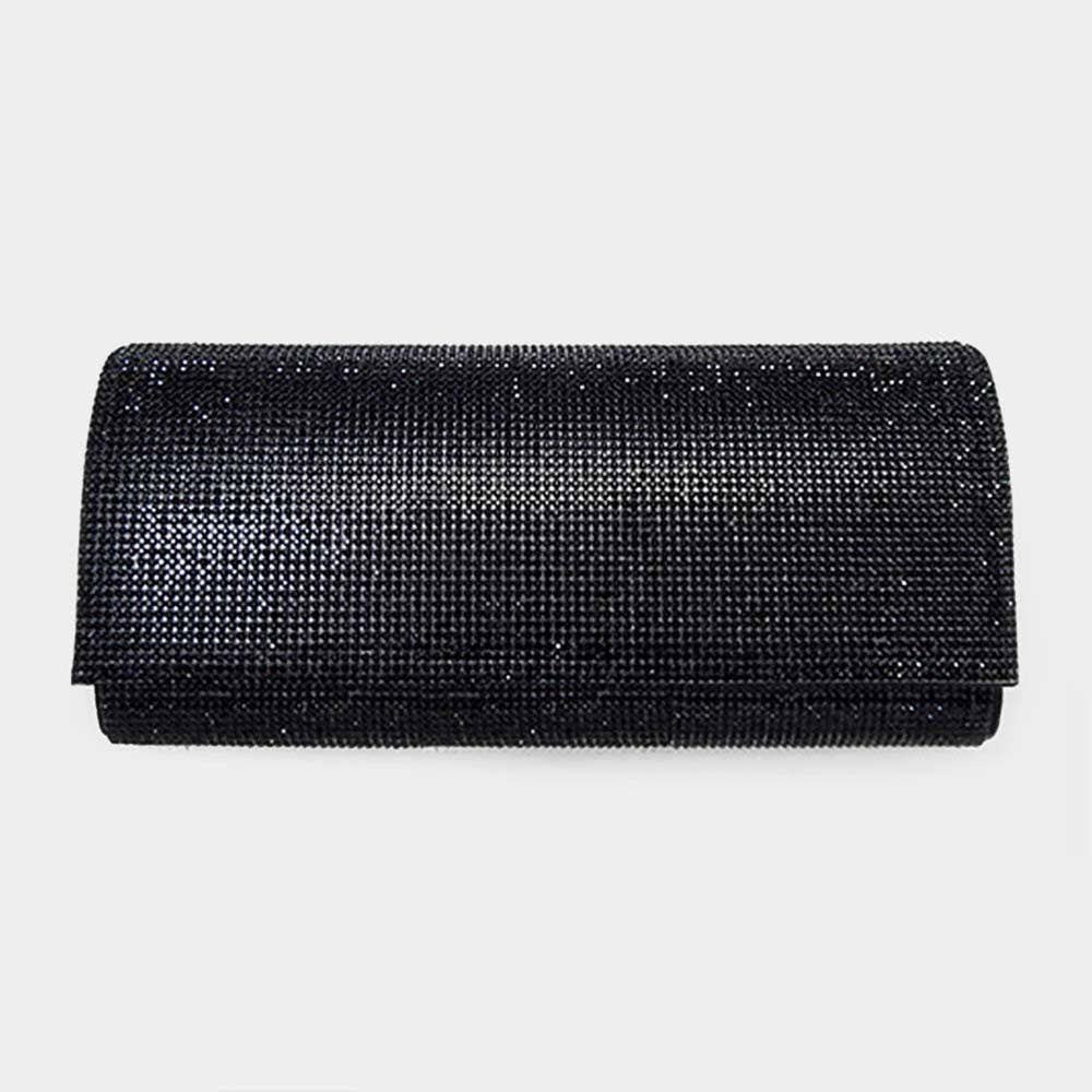 Bling Solid Evening Clutch Crossbody Bag