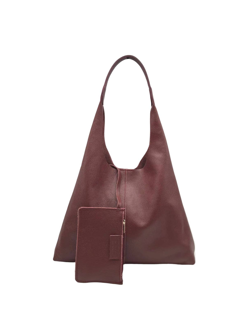 Women's Genuine Leather Hobo Bag, Made in Italy, art. 112710