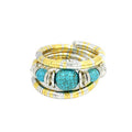 B0286 | Layered Coil Bracelet | KB2143