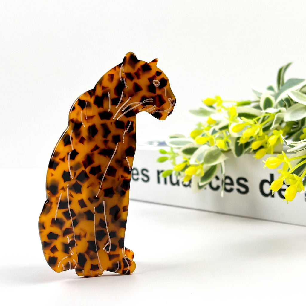 Jaguar Hair Clip,Animal Acetate Claw Clip