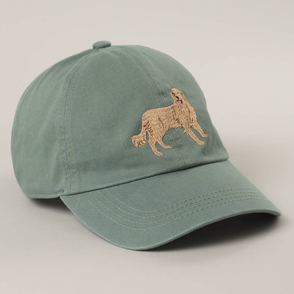 GOLDEN RETRIEVER Embroidery Cotton Baseball Cap