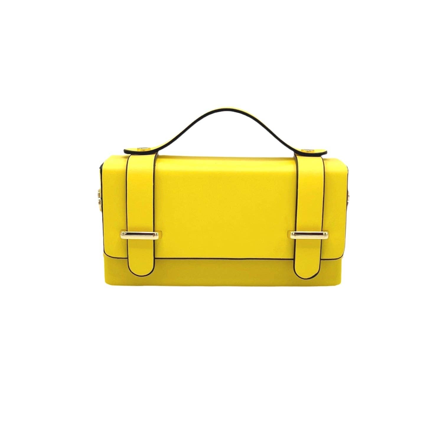 Genuine leather mini clutch bag with chain, Made in Italy, art. 112591New