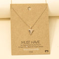 Gold Dipped Shark Tooth Pendant Necklace