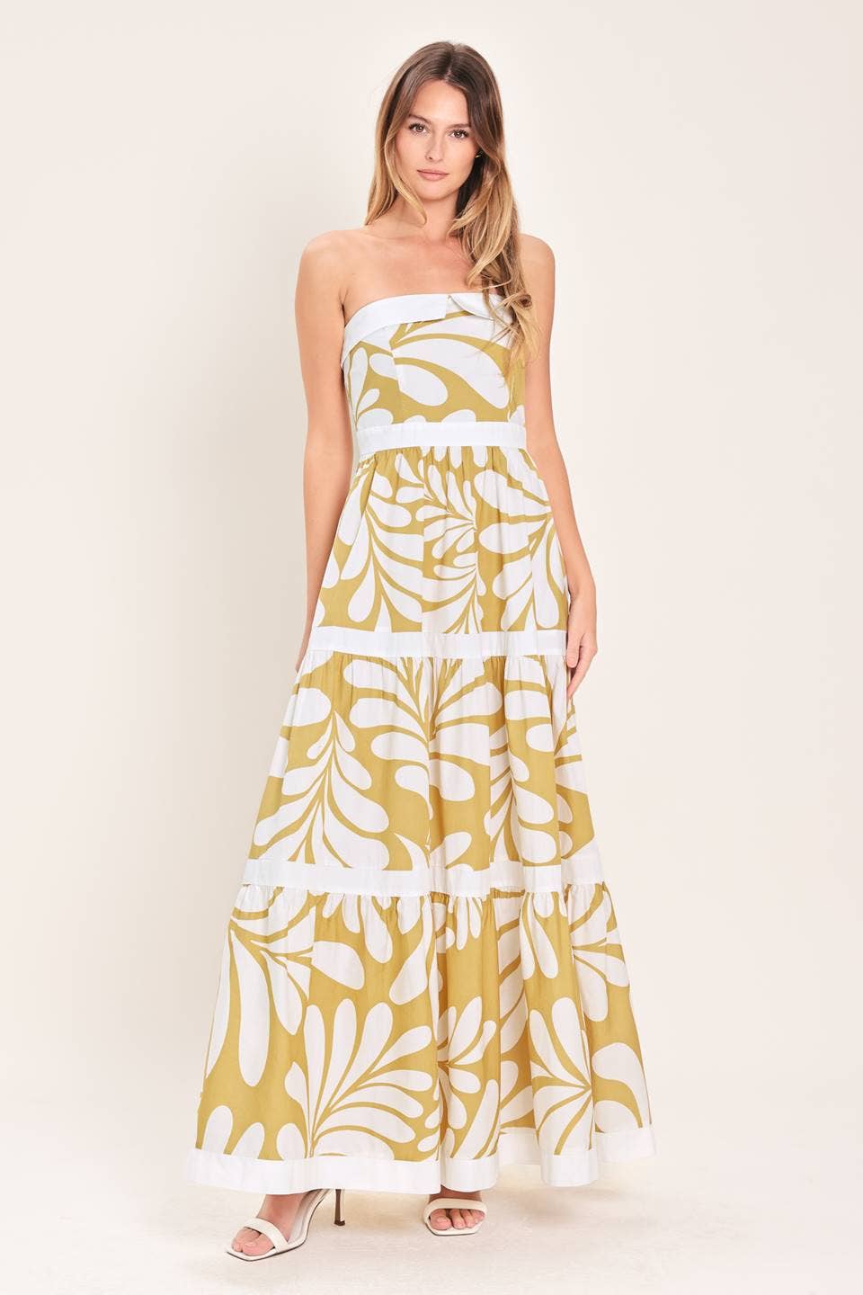A printed woven maxi dress - ID23796