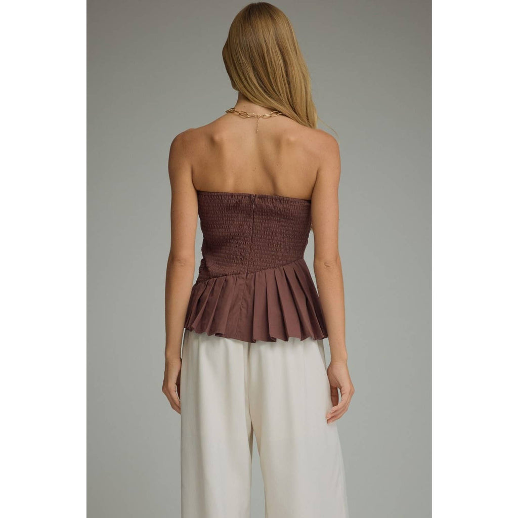 NEW Solid strapless top