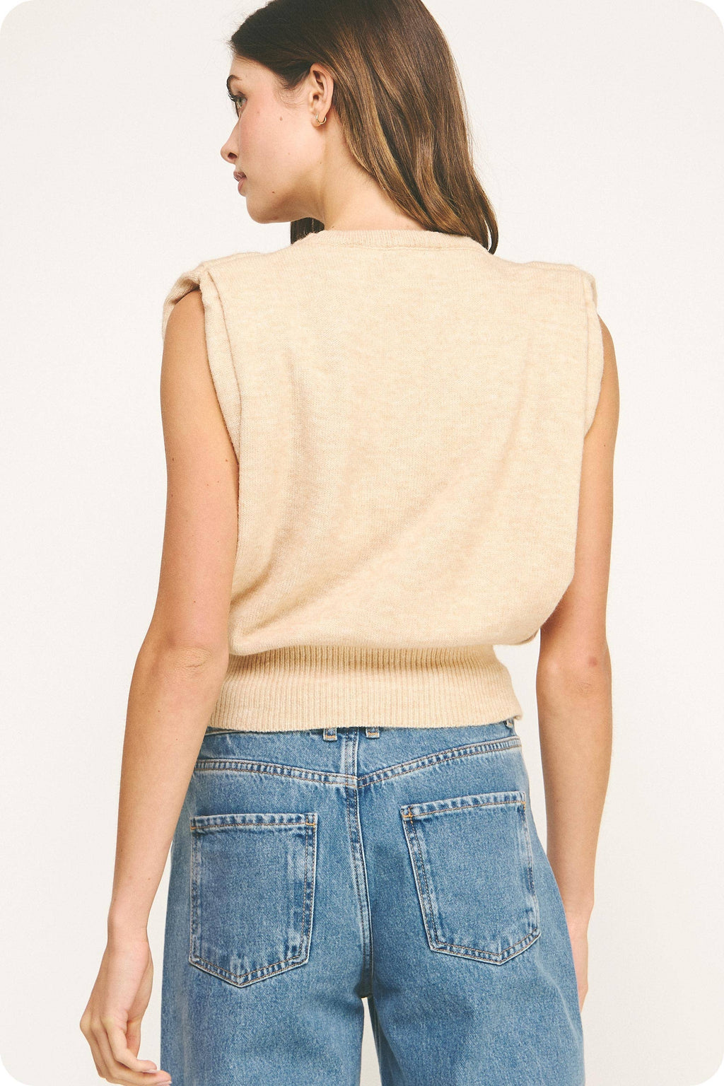 Knit Muscle Sweater Vest Top