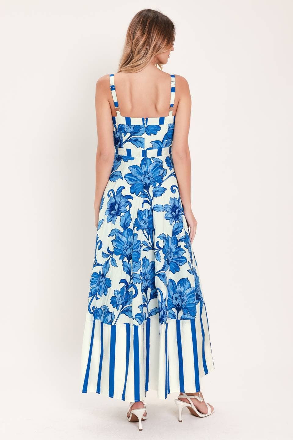 A printed woven midi dress - ID23860