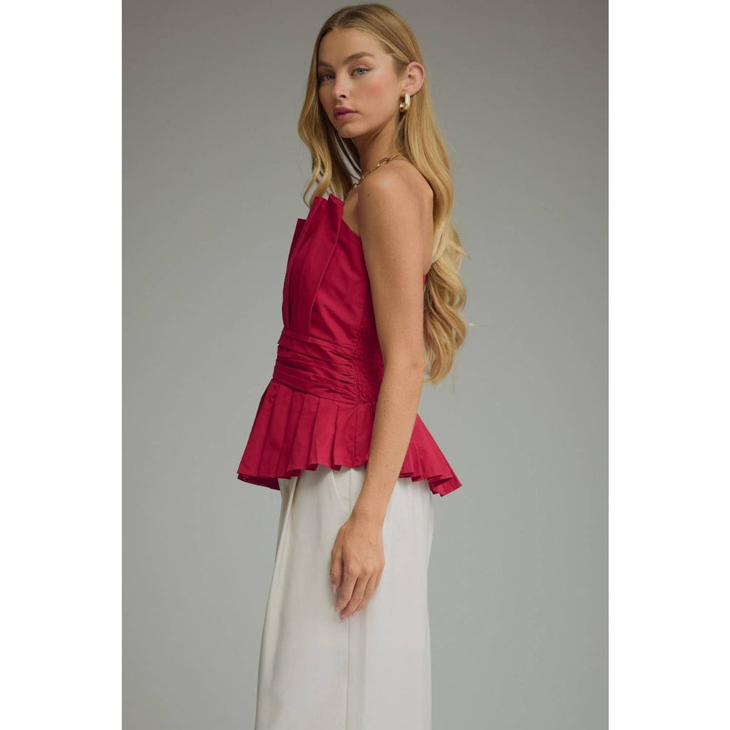 NEW Solid strapless top