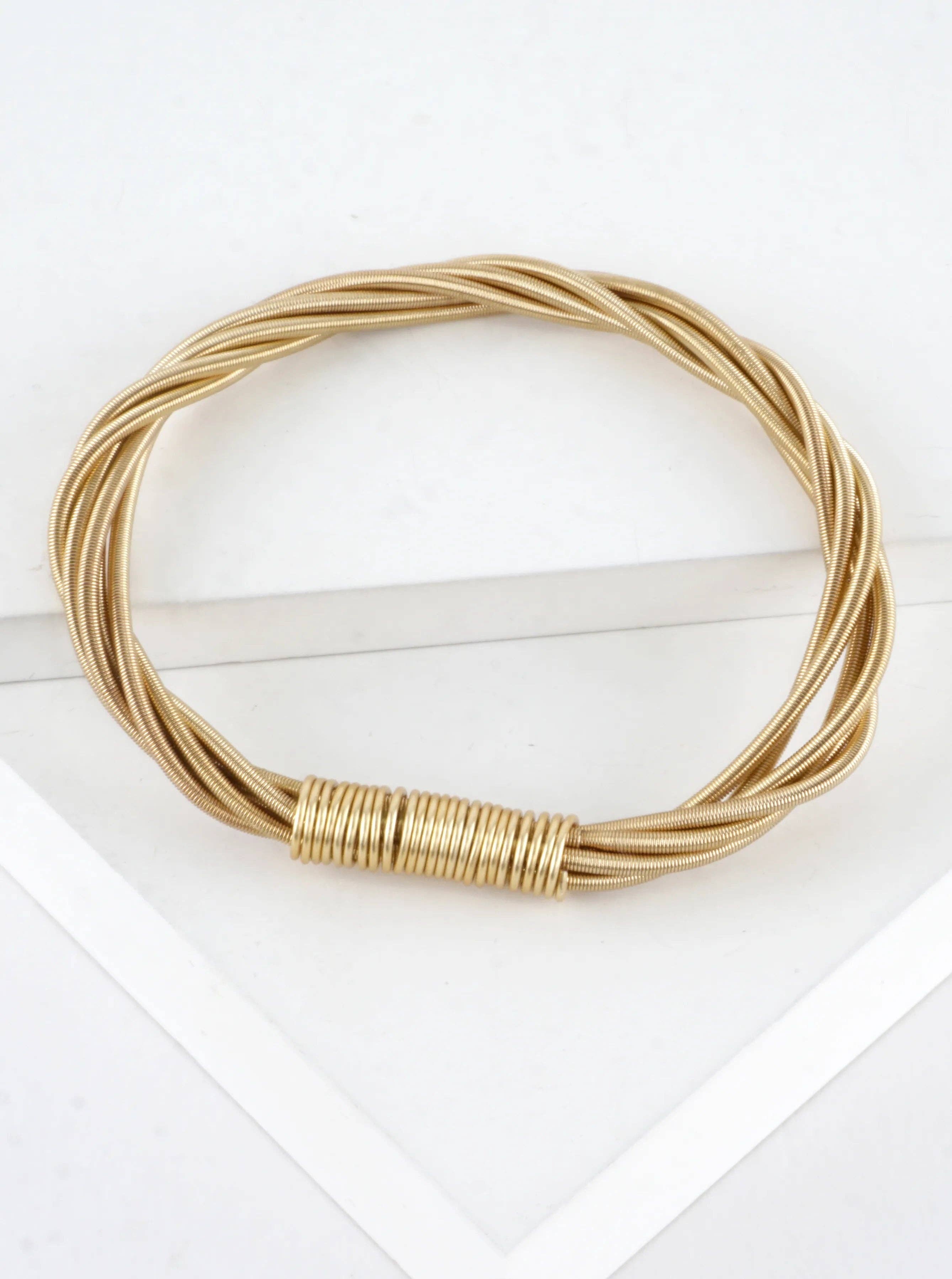 Wired Stretch Piano Wire Bracelet