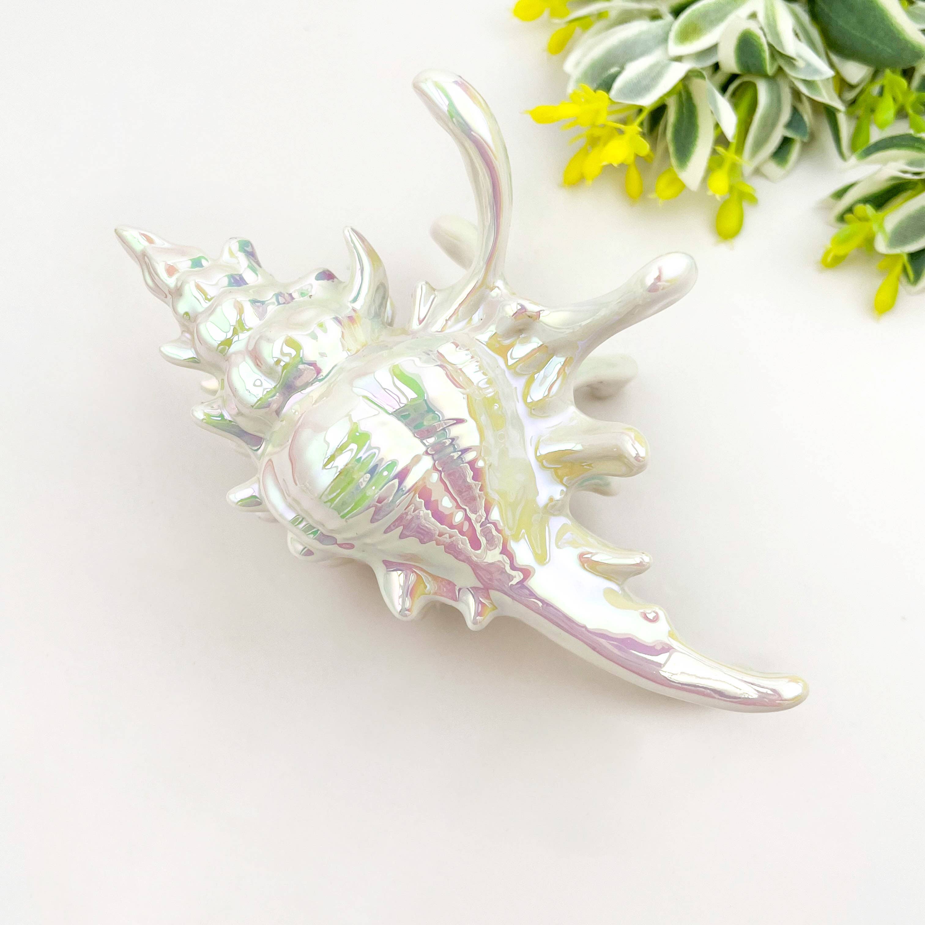 Seashell Hair Claw Clip, Ocean-Inspired Marine Hair Clip
