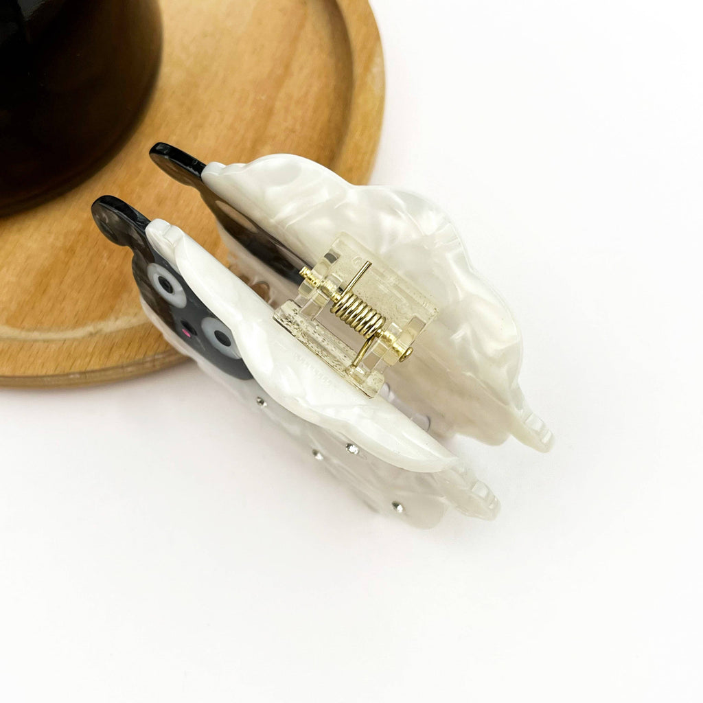 Black Sheep Hair Clip, Acetate Animal Hair Accessory