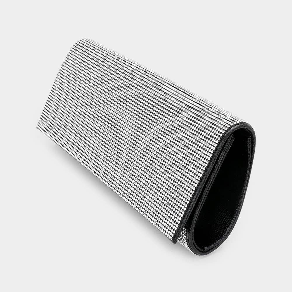 Bling Solid Evening Clutch Crossbody Bag