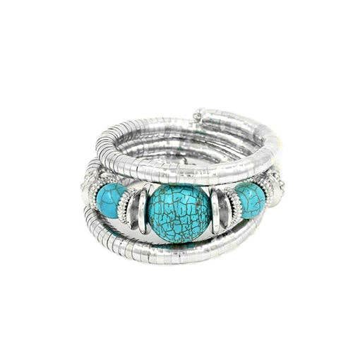 B0286 | Layered Coil Bracelet | KB2143