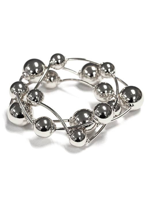 B0393 | Modern Bead Coil Bracelet | TB9233