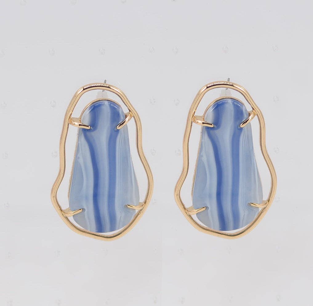 E0304 | Abstract Contour Stud Earrings | 25E6609