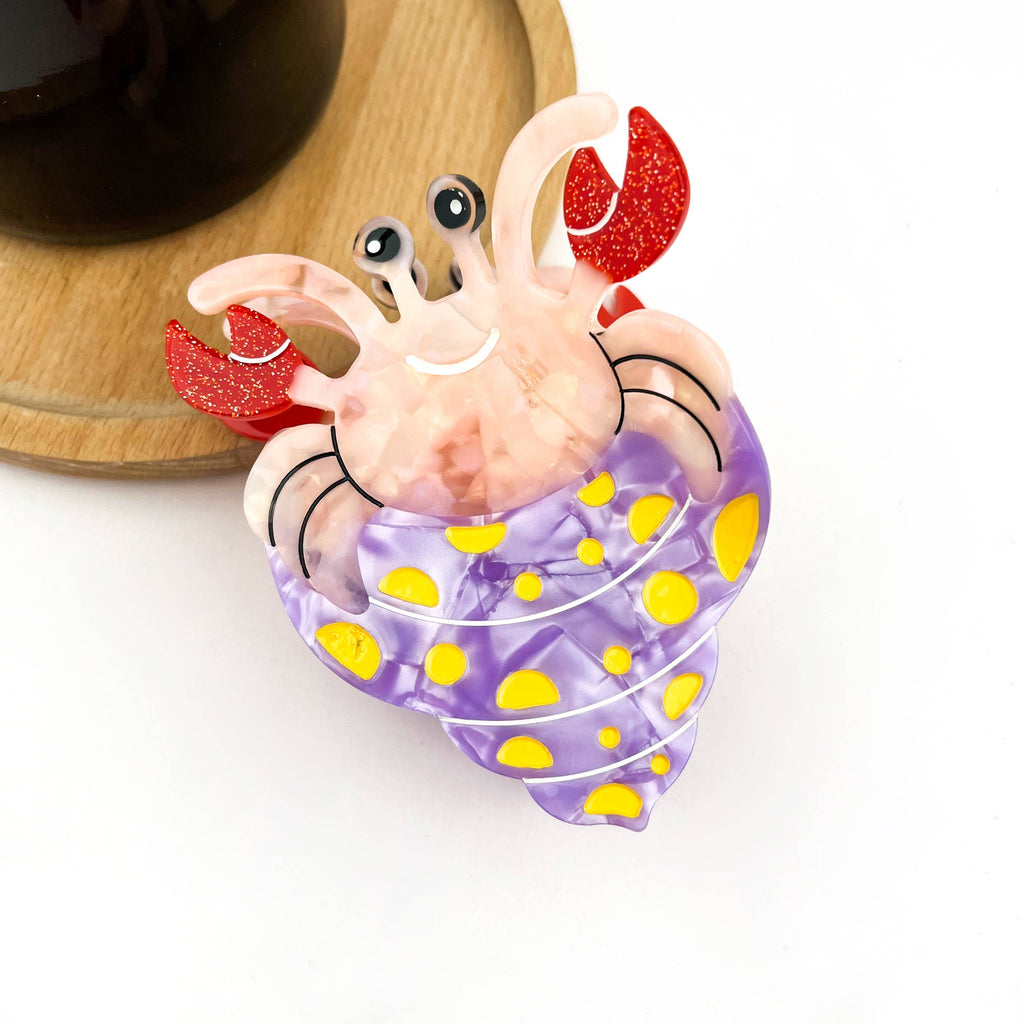 Hermit Crab Claw Clip, Acetate Hair Clip