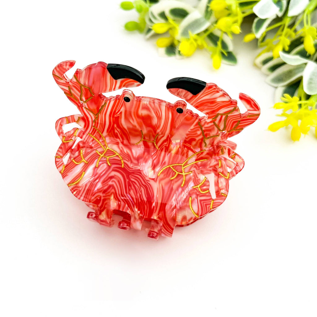 Cute Bread Crab Hair Claw Clip, Acetate Hair Clip