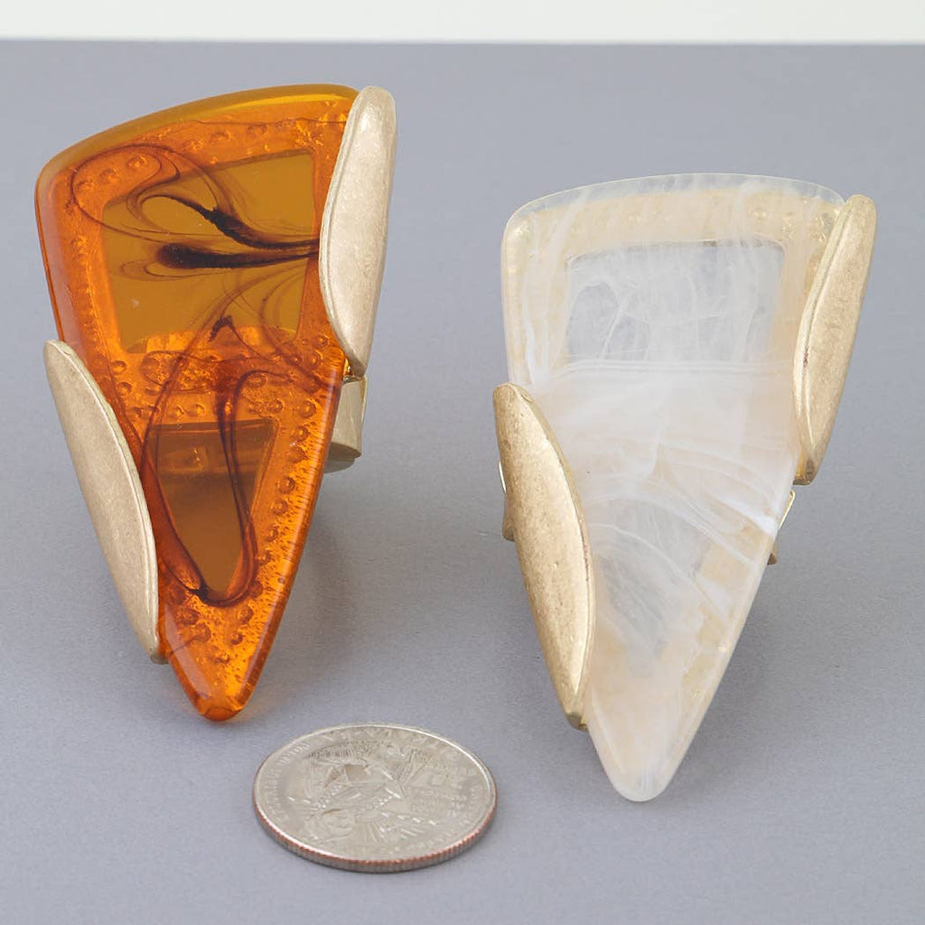 Marble Stone Chip Statement Ring