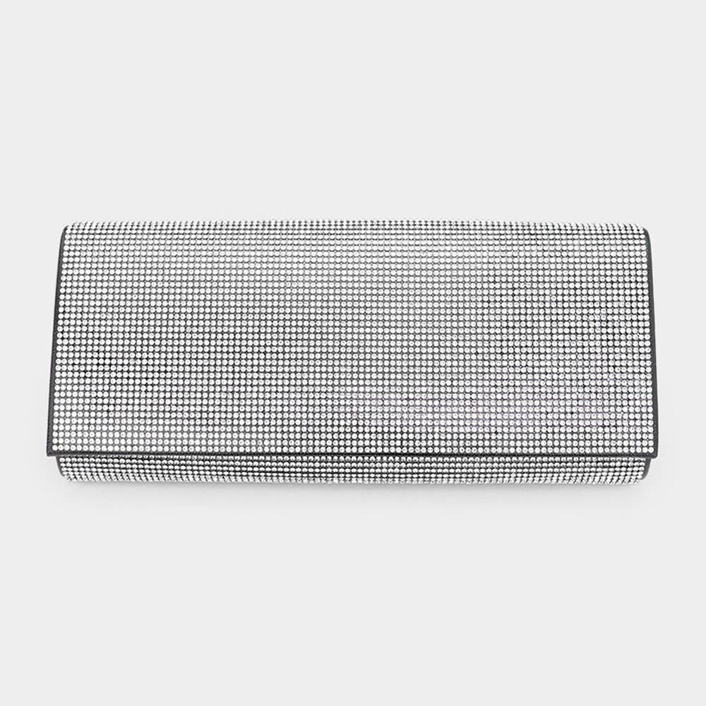 Bling Solid Evening Clutch Crossbody Bag