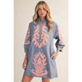 NEW floral applique shift dress