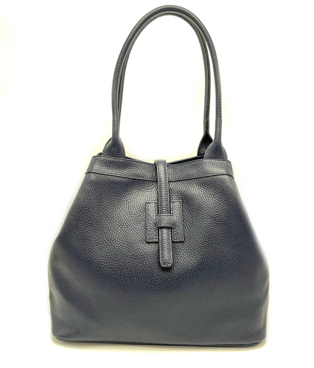 Genuine leather bag, big size, Made in Italy, art. 112477
