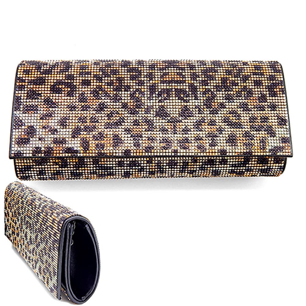 Bling Solid Evening Clutch Crossbody Bag
